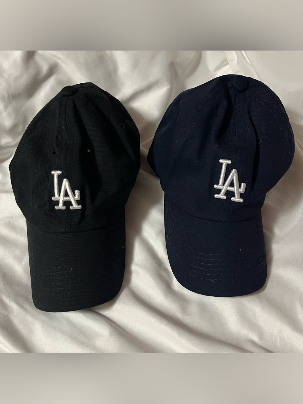 MLB LA Dodgers Black & Navy Baseball Hats
